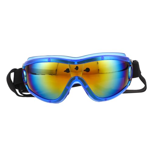 WEKAMOS Hundebrille für Mittelgroße bis Große Hunde mit Uv Schutz Winddicht und Klaren Gläsern Verstellbare Gurte für Sicheren bei Outdoor Aktivitäten Wie Motorradfahren Wandern und von WEKAMOS