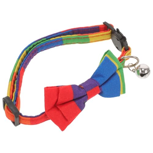WEKAMOS Hundehalsbänder für Partys seidenband Ribbon schienbeinschoner Tape hochzeitsdirndl hochzeitslaken einstellbar süß klein Kragen tragbarer Hundehalsband Welpenhalsband Stoff von WEKAMOS