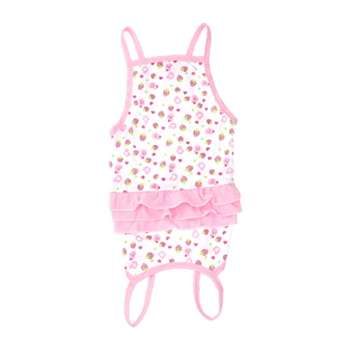 WEKAMOS Hundekleidung Rosa Erdbeermuster Baumwollrock für Kleine Modischer Welpenrock für und Outdoor Aktivitäten Haustierzubehör WEKAMOS Hundekleidung Rosa Erdbeermuster Baumwollrock für Kleine Modischer Welpenrock für und Outdoor Aktivitäten Haustierzubehör von WEKAMOS