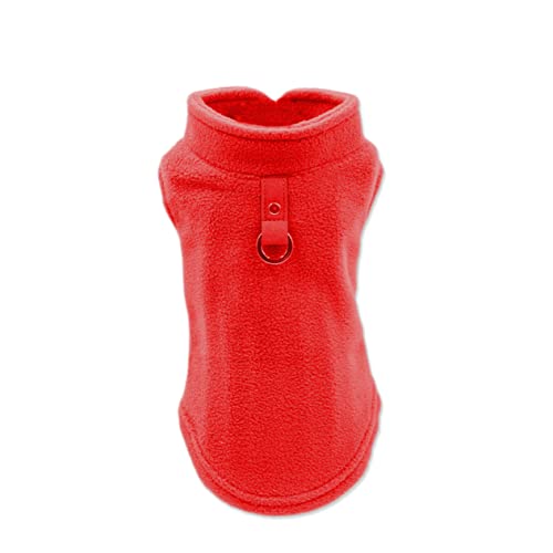 WEKAMOS Hundemantel für Kleine und Große Fleece Gefüttert Winterjacke mit Metallring für Rot S WEKAMOS Hundemantel für Kleine und Große Fleece Gefüttert Winterjacke mit Metallring für Rot S von WEKAMOS