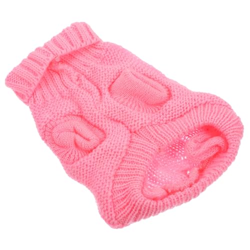 WEKAMOS Hundepullover für Kleine Hunde Elastischer Strickpullover mit Hohem Kragen Warme Welpenkleidung aus Weichem Wollgarn Maschinenwaschbar Modisch und Gemütlich für Winter und Alltag WEKAMOS Hundepullover für Kleine Hunde Elastischer Strickpullover mit Hohem Kragen Warme Welpenkleidung aus Weichem Wollgarn Maschinenwaschbar Modisch und Gemütlich für Winter und Alltag von WEKAMOS