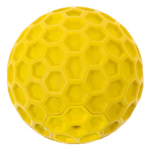 WEKAMOS Hundespielzeug mit Quietscher Robustes Bissfestes Kauspielzeug aus Sicherem Gummi für Kleine und Große Hunde Interaktiver Spielball zur Zahnpflege und Zufällige Zufällige Farbe von WEKAMOS