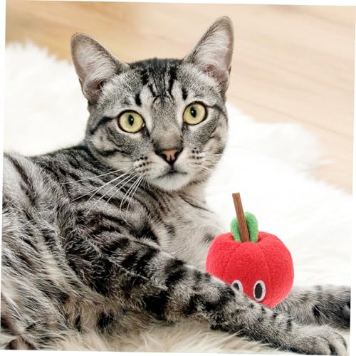 WEKAMOS Interaktiver Katzenspielzeug Silvervine Katzenminze Stick Apfelform Kau für Kätzchen Indoor Langlebig Sicher zur Beschäftigung und Zahnpflege Zerstörerisches Verhalten WEKAMOS Interaktiver Katzenspielzeug Silvervine Katzenminze Stick Apfelform Kau für Kätzchen Indoor Langlebig Sicher zur Beschäftigung und Zahnpflege Zerstörerisches Verhalten von WEKAMOS