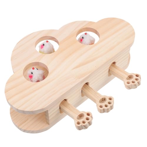 WEKAMOS Interaktives Katzenspielzeug aus Holz Lustiges Whack Toy für Katzen mit Katzenminze Fördert und Training und Langlebig für Haustiere WEKAMOS Interaktives Katzenspielzeug aus Holz Lustiges Whack Toy für Katzen mit Katzenminze Fördert und Training und Langlebig für Haustiere von WEKAMOS