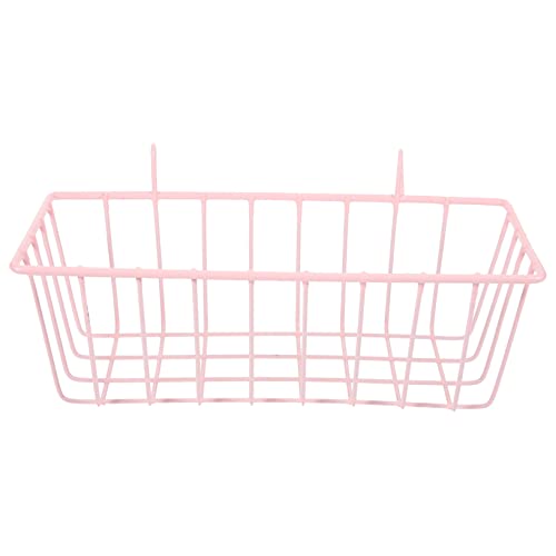 WEKAMOS Kaninchen Heuraufe Verschachtelung Futterspender für Hasen Kaninchenheuraufe Kleintier Heuraufe Heubeutel-Futterspender für Kaninchen Hase Hay Feeder für Käfig Schmiedeeisen Rosa von WEKAMOS