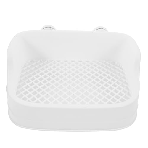 WEKAMOS Kaninchen Toilette mit Abnehmbarem und Langlebigem Kunststoff Platzsparende Kleintier Ecktoilette für Hasen Hamster Meerschweinchen Einfach zu Reinigen Geeignet für Käfig und WEKAMOS Kaninchen Toilette mit Abnehmbarem und Langlebigem Kunststoff Platzsparende Kleintier Ecktoilette für Hasen Hamster Meerschweinchen Einfach zu Reinigen Geeignet für Käfig und von WEKAMOS
