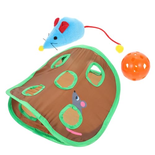 WEKAMOS Katzenspielzeug Tunnel mit Löchern aus Strapazierfähigem Interaktives Mäusesuchspiel für Katzen Indoor Rascheltunnel zur Beschäftigung und Stressabbau Langlebiges Katzenspielzeug WEKAMOS Katzenspielzeug Tunnel mit Löchern aus Strapazierfähigem Interaktives Mäusesuchspiel für Katzen Indoor Rascheltunnel zur Beschäftigung und Stressabbau Langlebiges Katzenspielzeug von WEKAMOS