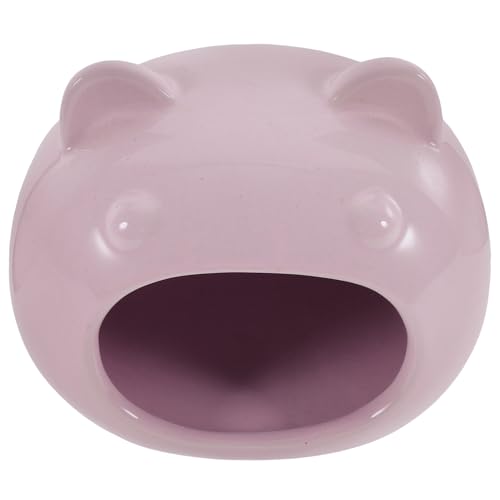 WEKAMOS Keramik Hamster Versteck Haus Cartoon Design Komfortables Schlafnest für Hamster Meerschweinchen und Kleintiere Großes Hellviolettes Kleintier Versteck für Innenbereich WEKAMOS Keramik Hamster Versteck Haus Cartoon Design Komfortables Schlafnest für Hamster Meerschweinchen und Kleintiere Großes Hellviolettes Kleintier Versteck für Innenbereich von WEKAMOS