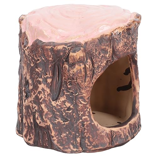 WEKAMOS Keramik Hamsterhaus Waldstil Kleines Haustier Nest Robustes Leichtes Chinchilla Versteck Imitat Holzdesign Multifunktional als Schlafhaus oder Dekoration Verschleißfest und WEKAMOS Keramik Hamsterhaus Waldstil Kleines Haustier Nest Robustes Leichtes Chinchilla Versteck Imitat Holzdesign Multifunktional als Schlafhaus oder Dekoration Verschleißfest und von WEKAMOS