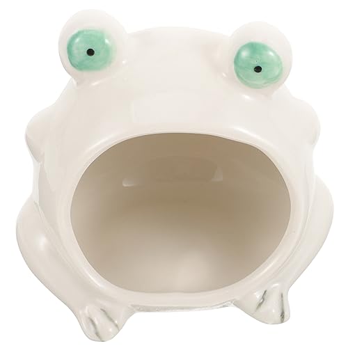 WEKAMOS Keramisches Hamsterversteck Kühlendes Frosch Nest für Kleine Haustiere für Sommer mit Glatter Oberfläche und Sicher für Ihre Geliebten Hamster von WEKAMOS