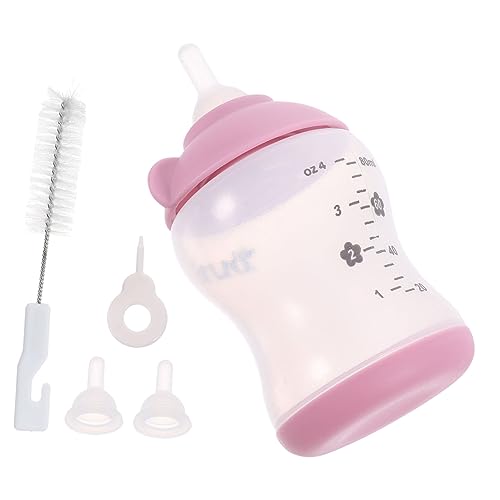 WEKAMOS Kleine Haustier Aufzuchtflasche mit Ersatzsaugern und Reinigungsbürste Präzise für Kontrollierte Fütterung von Welpen und Kätzchen Zubehör für Neugeborene Haustiere WEKAMOS Kleine Haustier Aufzuchtflasche mit Ersatzsaugern und Reinigungsbürste Präzise für Kontrollierte Fütterung von Welpen und Kätzchen Zubehör für Neugeborene Haustiere von WEKAMOS
