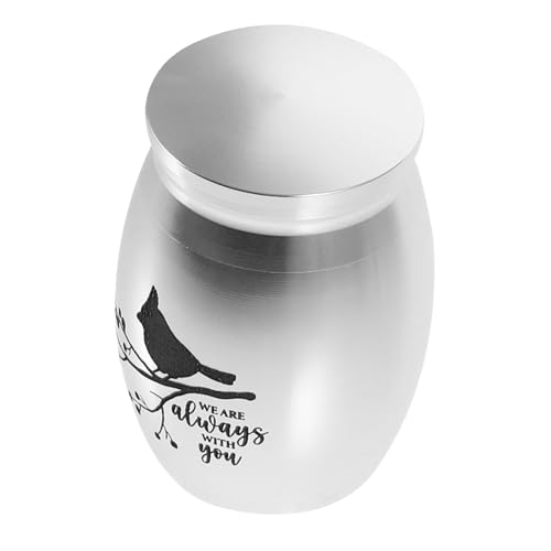 WEKAMOS Kleine Urne für Vogelasche Erinnerungsurne aus für Haustiere Mini Urne für Papageien und Kleine Vögel Perfekter Gedenkbehälter für von WEKAMOS