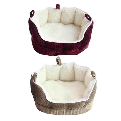 WEKAMOS Kleintier Schlafsofa für Hamster Meerschweinchen Frettchen Kaninchen Eichhörnchen Bequeme und Weiche Hängematte aus Hochwertigem Material Kaffeefarbe WEKAMOS Kleintier Schlafsofa für Hamster Meerschweinchen Frettchen Kaninchen Eichhörnchen Bequeme und Weiche Hängematte aus Hochwertigem Material Kaffeefarbe von WEKAMOS