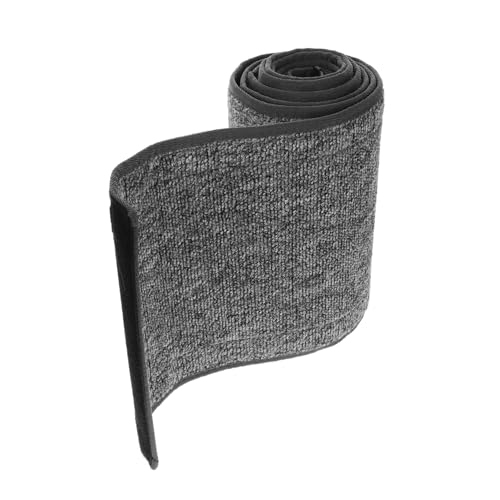 WEKAMOS Kratzbrettbahn für Katzen katzenspielzeug katzenkissen Katzenklettergerüst Zubehör Katzenkratzer Katzen-Kratzunterlage drinnen Katzenkratzenmatte Katze kratzt Teppich Plüsch Grey von WEKAMOS