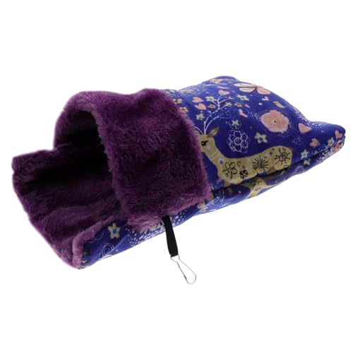 WEKAMOS Warmes Haustier Schlafsack für Hamster Baumwollbeutel für Kleintiere Hängematte mit Clips Gemütliches Schlafnest für Winter WEKAMOS Warmes Haustier Schlafsack für Hamster Baumwollbeutel für Kleintiere Hängematte mit Clips Gemütliches Schlafnest für Winter von WEKAMOS