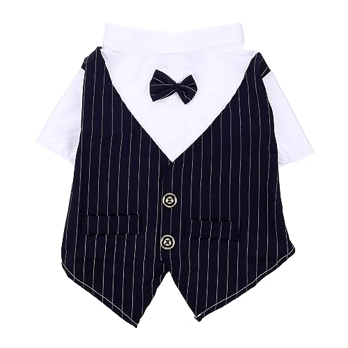 WEKAMOS Leichtes Hundeshirt Hochzeit Kostüm Atmungsaktives Haustierhemd aus Hochwertigem Material Bequemes Tierkostüm für Party Alltag Geeignet für Kleine bis Große Hunde WEKAMOS Leichtes Hundeshirt Hochzeit Kostüm Atmungsaktives Haustierhemd aus Hochwertigem Material Bequemes Tierkostüm für Party Alltag Geeignet für Kleine bis Große Hunde von WEKAMOS