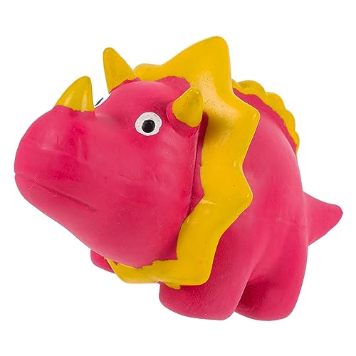 WEKAMOS Lustiges Hundespielzeug Dinosaurier aus Weichem Latex Quietschendes Kauspielzeug für Kleine Mittlere und Große Hunde Interaktives Beißspielzeug zur Beschäftigung und Zahnpflege von WEKAMOS