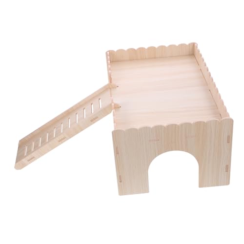 WEKAMOS Mehrschichtiges Holz hamsterhaus mit Rutsche Langlebiges Kleintier versteck Spielhaus für Hamster Meerschweinchen und Ratten Warmes Nest für Verbesserten Schlafkomfort WEKAMOS Mehrschichtiges Holz hamsterhaus mit Rutsche Langlebiges Kleintier versteck Spielhaus für Hamster Meerschweinchen und Ratten Warmes Nest für Verbesserten Schlafkomfort von WEKAMOS