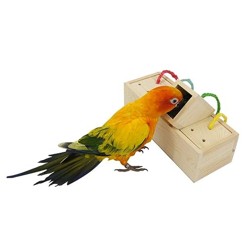 WEKAMOS Papageifutter interaktives Interactive Toys Papageien Futter Suchspielzeug Vogel Parrot Toys Papageienspielzeug Papageienbissspielzeug Bambus von WEKAMOS