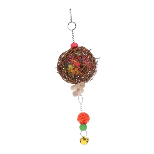 WEKAMOS Parrot Kauspielzeug aus Natürlichem Rattan Buntes Leichtes Kau Hängespielzeug für Papageien Nymphensittiche und Kleine Vögel Langlebig und Spielerisch zur Zufällige Farbe WEKAMOS Parrot Kauspielzeug aus Natürlichem Rattan Buntes Leichtes Kau Hängespielzeug für Papageien Nymphensittiche und Kleine Vögel Langlebig und Spielerisch zur Zufällige Farbe von WEKAMOS
