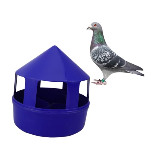 WEKAMOS Pigeon Feeder Futtertrog mit Deckel Fach Mehrzweck Futterspender aus Robustem PP für Tauben Papageien und Kleine Vögel Leicht zu Reinigen und Füllen Blau WEKAMOS Pigeon Feeder Futtertrog mit Deckel Fach Mehrzweck Futterspender aus Robustem PP für Tauben Papageien und Kleine Vögel Leicht zu Reinigen und Füllen Blau von WEKAMOS