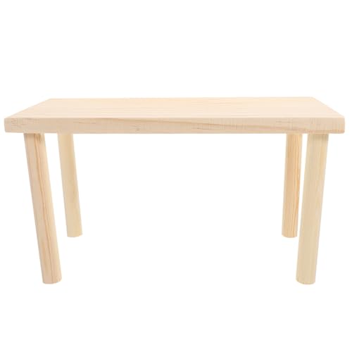 WEKAMOS Plattformspielzeug für Kleintiere Hamster Hamster Spielplatz Hamster Klettermöglichkeiten Hamster Käfig Zubehör Hamster Holzplattform Plattform für Hamsterständer hölzern von WEKAMOS
