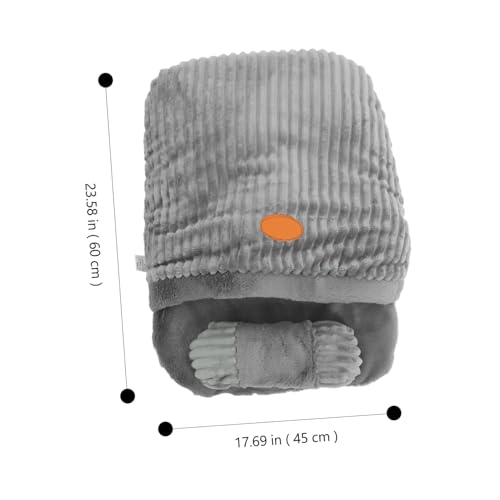 WEKAMOS Plüsch Katzen Schlafsack Warmes Kuschelnest Haustierbett Höhle Für Katzen Und Kleine Hunde Für Wohnungskatzen Und Winter Nutzung von WEKAMOS