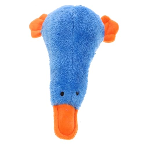 WEKAMOS Plüsch-quietschspielzeug für Kleine und Mittelgroße Hunde Interaktives Kauspielzeug mit Integriertem Quietscher Beißfestiges zur Beschäftigung und Zahnpflege Blau von WEKAMOS