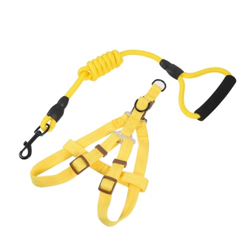 WEKAMOS Puppy Leash und Hundegeschirr Strapazierfähiges Brustgeschirr mit Robustem Verschluss Verstellbare Haustier Führleine für Kleine und Mittelgroße Hunde für Spaziergänge und von WEKAMOS