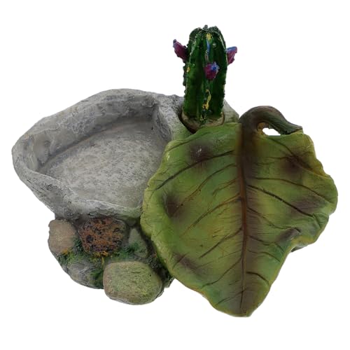 WEKAMOS Reptilien Wasserschale und Futterspender aus Resin für Schildkröten Eidechsen und Schlangen Große Sichere Schale für Wasser und Futter für Reptilienpflege WEKAMOS Reptilien Wasserschale und Futterspender aus Resin für Schildkröten Eidechsen und Schlangen Große Sichere Schale für Wasser und Futter für Reptilienpflege von WEKAMOS