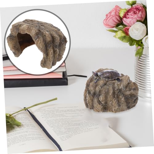 WEKAMOS Reptilienhöhle aus Resin mit Natürlichem Design Wetterfester Unterschlupf und Sonnenplattform für Wasserschildkröten Eidechsen Frösche und Andere Terrarientiere Pflegeleicht und WEKAMOS Reptilienhöhle aus Resin mit Natürlichem Design Wetterfester Unterschlupf und Sonnenplattform für Wasserschildkröten Eidechsen Frösche und Andere Terrarientiere Pflegeleicht und von WEKAMOS
