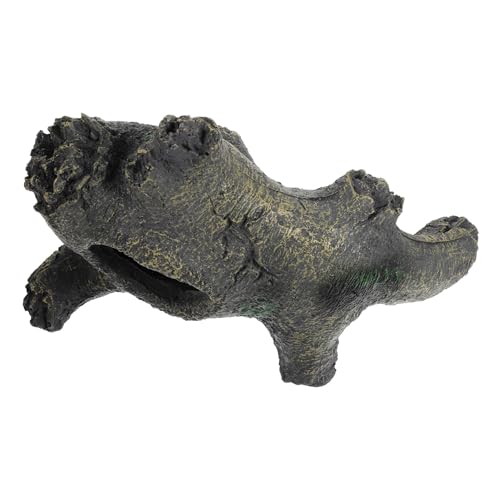 WEKAMOS Reptilienversteck Höhle aus Harz Kleines Terrarium dekor für Eidechsen und Schildkröten Lichtreduzierende Höhle als Sicherer Unterschlupf und Rückzugsort für Reptilien von WEKAMOS