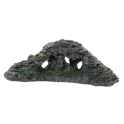 WEKAMOS Resin Schildkröten Sonnenbad Plattform Stabile Reptilien Kletterrampe für Terrarium und Aquarium Natürlich Gestaltete Badeinsel für Schildkröten und Kleine Reptilien Fördert von WEKAMOS