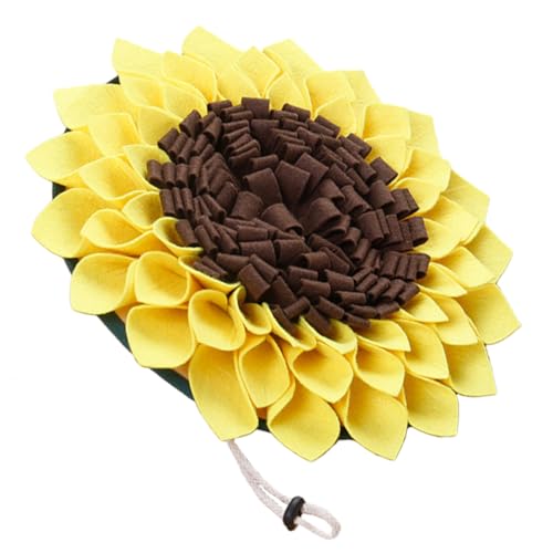 WEKAMOS Schnüffelmatte für Hunde Langsame Fütterungstraining Unterlage im Sonnenblumen Design für Snacks und Spielzeugverstecken Geeignet für Kleine Mittlere und Große Hunde WEKAMOS Schnüffelmatte für Hunde Langsame Fütterungstraining Unterlage im Sonnenblumen Design für Snacks und Spielzeugverstecken Geeignet für Kleine Mittlere und Große Hunde von WEKAMOS