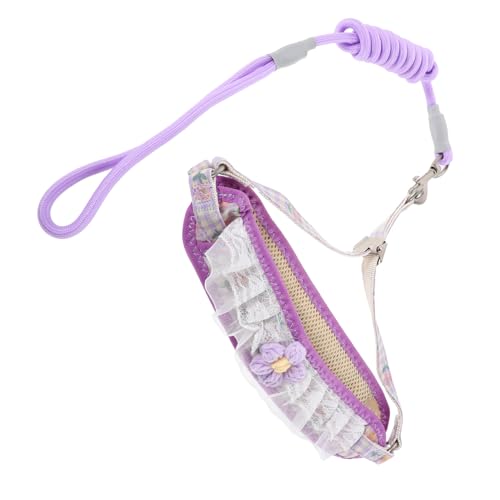 WEKAMOS Set Hundeleine Welpengeschirr Kleintiergeschirr Katzenreisegeschirr Kleine Welpenleine Welpengeschirr Hundeleine Hundetrainingsgeschirr Katzentrainingsleine Nylon von WEKAMOS