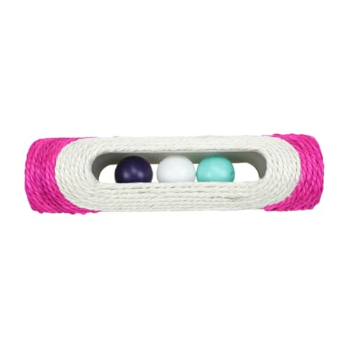 WEKAMOS Sisal Kratzbrett mit DREI Glöckchen Katzenkratzspielzeug Langlebig Sicher für Katzen und Hunde Kompakt Platzsparend zum Krallenwetzen und Geeignet Zufällige Farbe Zufällige Farbe von WEKAMOS