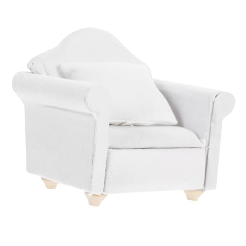 WEKAMOS Sofa Für Kleine Haustiere Haustiersofa Bett Miniaturmöbel Miniatursofa Käfig Chinchilla Zubehör Für Kleine Haustierkäfige Kleines Tierbett Hamsterbett Stoff Weiß von WEKAMOS