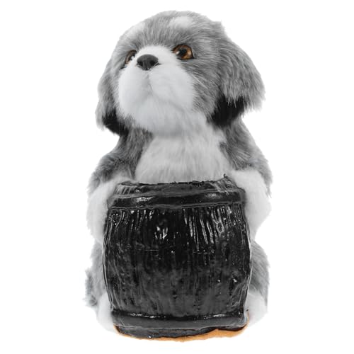 WEKAMOS Stiftehalter Für Hunde Hübsche Hält Heimdekoration Hundespielzeug Für Husky Puppe Husky Party Dekorationen Husky Figur Ausgestopftes Hundespielzeug Tierspielzeug Husky von WEKAMOS
