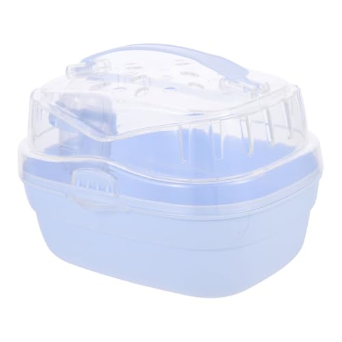 WEKAMOS Tragbare Hamster Transportbox aus Robustem Kunststoff Atmungsaktiver Kleintierkäfig mit Sicherem Deckel für Reisen Ausflüge und Camping Geeignet für Kleine Haustiere Wie Hamster WEKAMOS Tragbare Hamster Transportbox aus Robustem Kunststoff Atmungsaktiver Kleintierkäfig mit Sicherem Deckel für Reisen Ausflüge und Camping Geeignet für Kleine Haustiere Wie Hamster von WEKAMOS