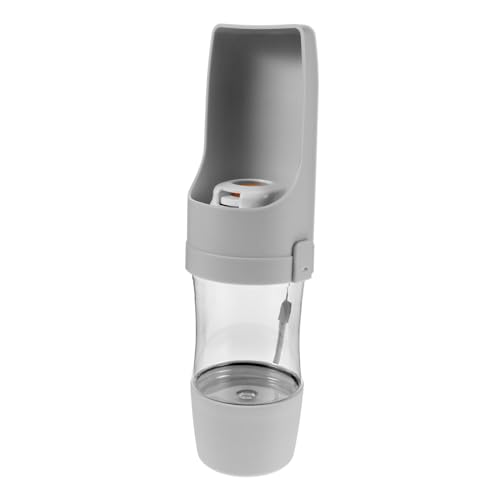 WEKAMOS Tragbare Trinkflasche für Haustiere mit Futterbehälter Auslaufsicherer Hunde Wasserspender Multifunktional für Reisen und Outdoor Aktivitäten Geeignet für Hunde und Katzen Wasser von WEKAMOS