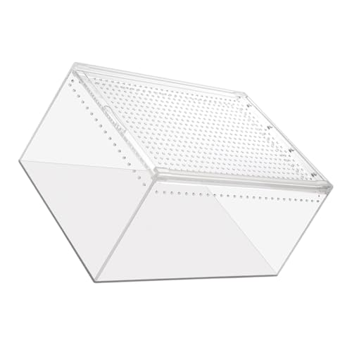 WEKAMOS Transparente Auslaufsichere Reptilienbox aus Robustem mit Lüftungslöchern Vielseitig für Schlangen Geckos Spinnen Krabben und Haushaltsgerecht und Langlebig WEKAMOS Transparente Auslaufsichere Reptilienbox aus Robustem mit Lüftungslöchern Vielseitig für Schlangen Geckos Spinnen Krabben und Haushaltsgerecht und Langlebig von WEKAMOS