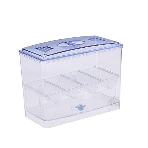 WEKAMOS Transparente Multifunktionale Kleine Brutbox für Aquarien Unabhängiger Inkubator für Fischzucht Sicherer Fischbrutkasten Geeignet für Züchter und Aquarienfische von WEKAMOS