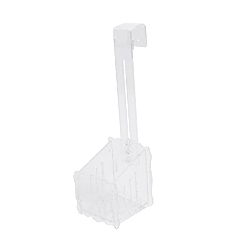 WEKAMOS Transparenter Aquarien Pflanzenbecher mit Haken Langlebiger Kunststoff Wasserpflanzenhalter für Kleine Teiche und Aquarien für Aquarium Dekoration und Gestaltung von WEKAMOS