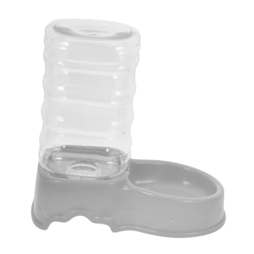 WEKAMOS Trinkbrunnen Für Haustiere Wasser Dual Katzenfutter Spender Groß Flasche Tülle Selbstbefüllender Futternapf Für Hunde Automatischer Futternapf Für Katzen Abnehmbare Feeder Plastik von WEKAMOS