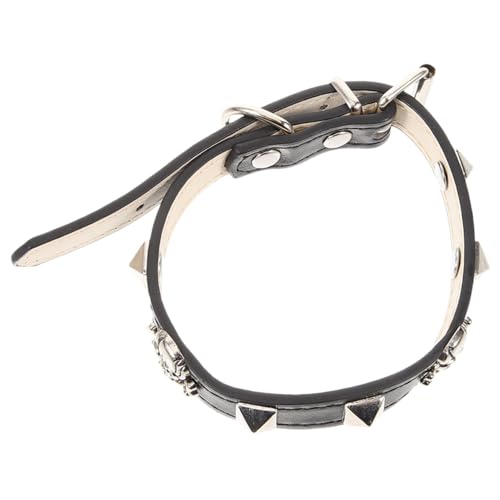 WEKAMOS Verstellbares Halloween Hundehalsband Punk Style mit Schädelmotiv Dekoratives Katzenhalsband Komfortabel für Kleine und Mittlere Haustiere Passend für Halloween Partys und Alltag WEKAMOS Verstellbares Halloween Hundehalsband Punk Style mit Schädelmotiv Dekoratives Katzenhalsband Komfortabel für Kleine und Mittlere Haustiere Passend für Halloween Partys und Alltag von WEKAMOS