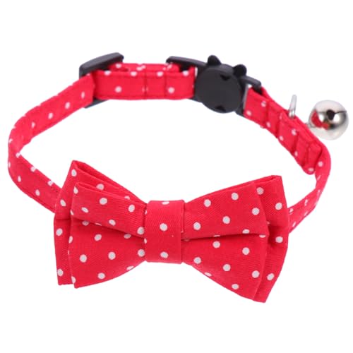 WEKAMOS Verstellbares Haustier Hundehalsband mit Abnehmbarer Schleife und Glocke Leichtes Atmungsaktives Katzen und Hunde Accessoire für Kleinen Hund Komfortabel und Langlebig WEKAMOS Verstellbares Haustier Hundehalsband mit Abnehmbarer Schleife und Glocke Leichtes Atmungsaktives Katzen und Hunde Accessoire für Kleinen Hund Komfortabel und Langlebig von WEKAMOS