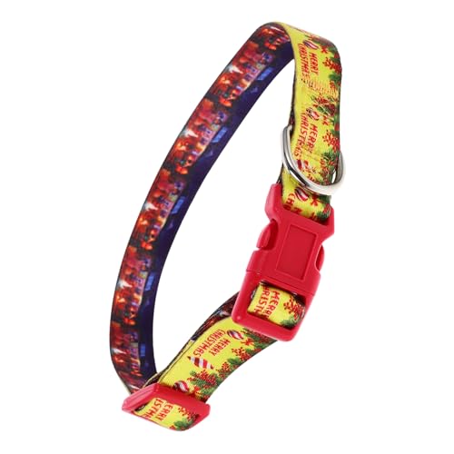 WEKAMOS Verstellbares Weihnachts Hundehalsband aus Strapazierfähigem Komfortabel Tragbar Dekoratives Welpenhalsband für Kleine Hunde Festliches Design für Party und Outdoor Einsatz WEKAMOS Verstellbares Weihnachts Hundehalsband aus Strapazierfähigem Komfortabel Tragbar Dekoratives Welpenhalsband für Kleine Hunde Festliches Design für Party und Outdoor Einsatz von WEKAMOS