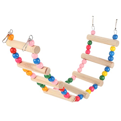 WEKAMOS Vogelleiter Holz Kletterleiter für Kleine und Mittelgroße Vögel Langlebig Sicher Installieren Bunter Papageien Kletterspielplatz für Wellensittiche und Nymphensittiche WEKAMOS Vogelleiter Holz Kletterleiter für Kleine und Mittelgroße Vögel Langlebig Sicher Installieren Bunter Papageien Kletterspielplatz für Wellensittiche und Nymphensittiche von WEKAMOS