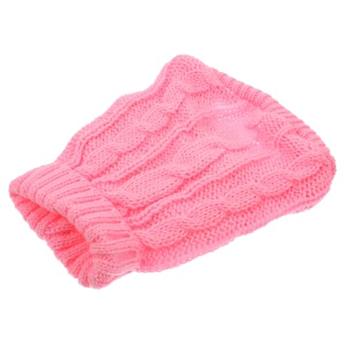 WEKAMOS Warmer Elastischer Hundepullover mit Hohem Kragen Atmungsaktiver Weicher Strickpullover für Kleine Hunde Modischer Winter-haustierpullover von WEKAMOS