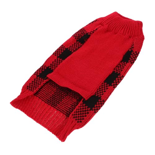 WEKAMOS Warmer Hundepullover mit Rollkragen Kariertem Design Dehnbarem Rückenteil für Kleine Hunde Atmungsaktiv Modisch und Komfortabel Winterkleidung für Haustiere WEKAMOS Warmer Hundepullover mit Rollkragen Kariertem Design Dehnbarem Rückenteil für Kleine Hunde Atmungsaktiv Modisch und Komfortabel Winterkleidung für Haustiere von WEKAMOS